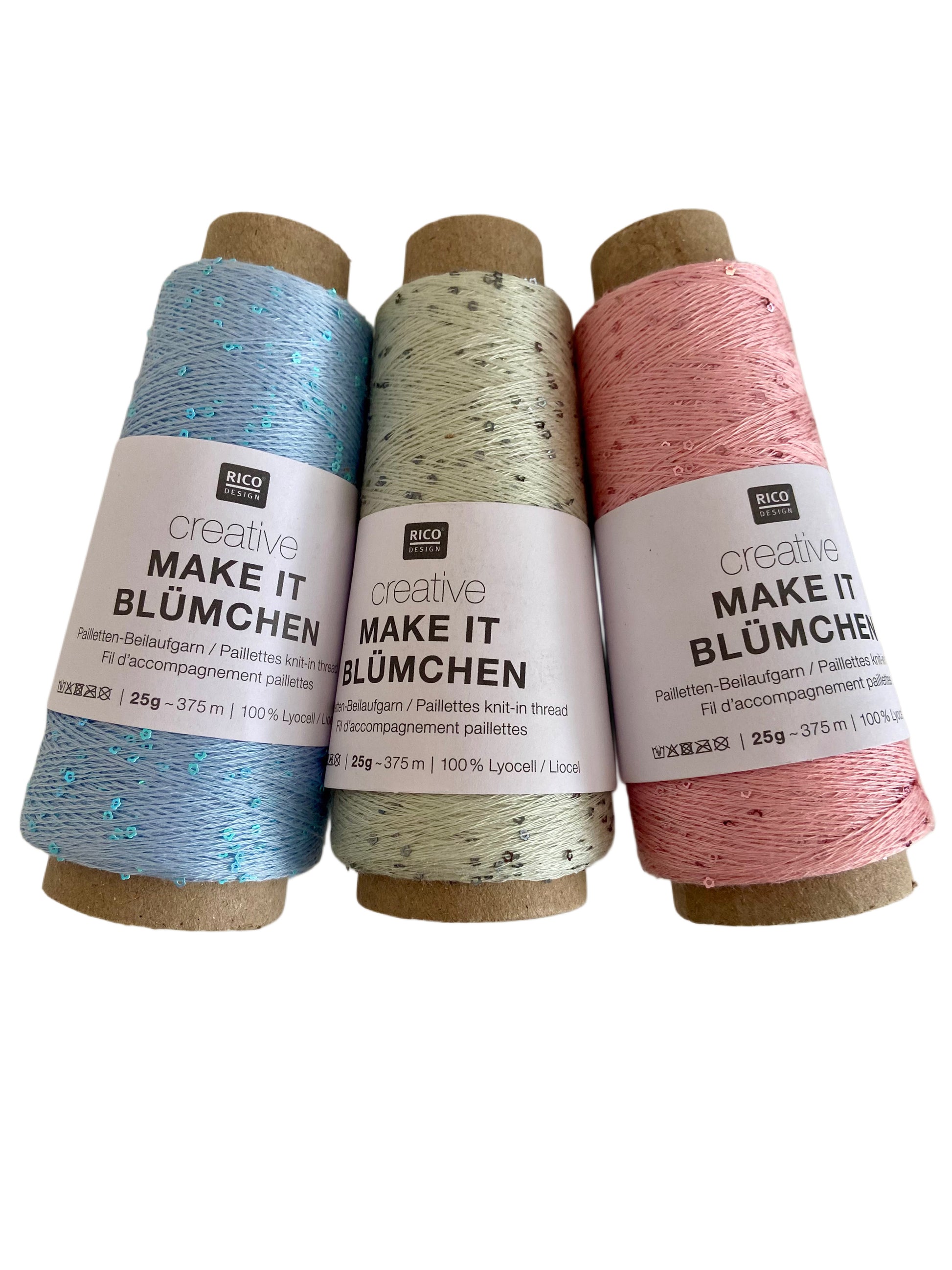 RICO DESIGN, Creative Make It Blümchen, 4-fach, (4,50€ / 25g)