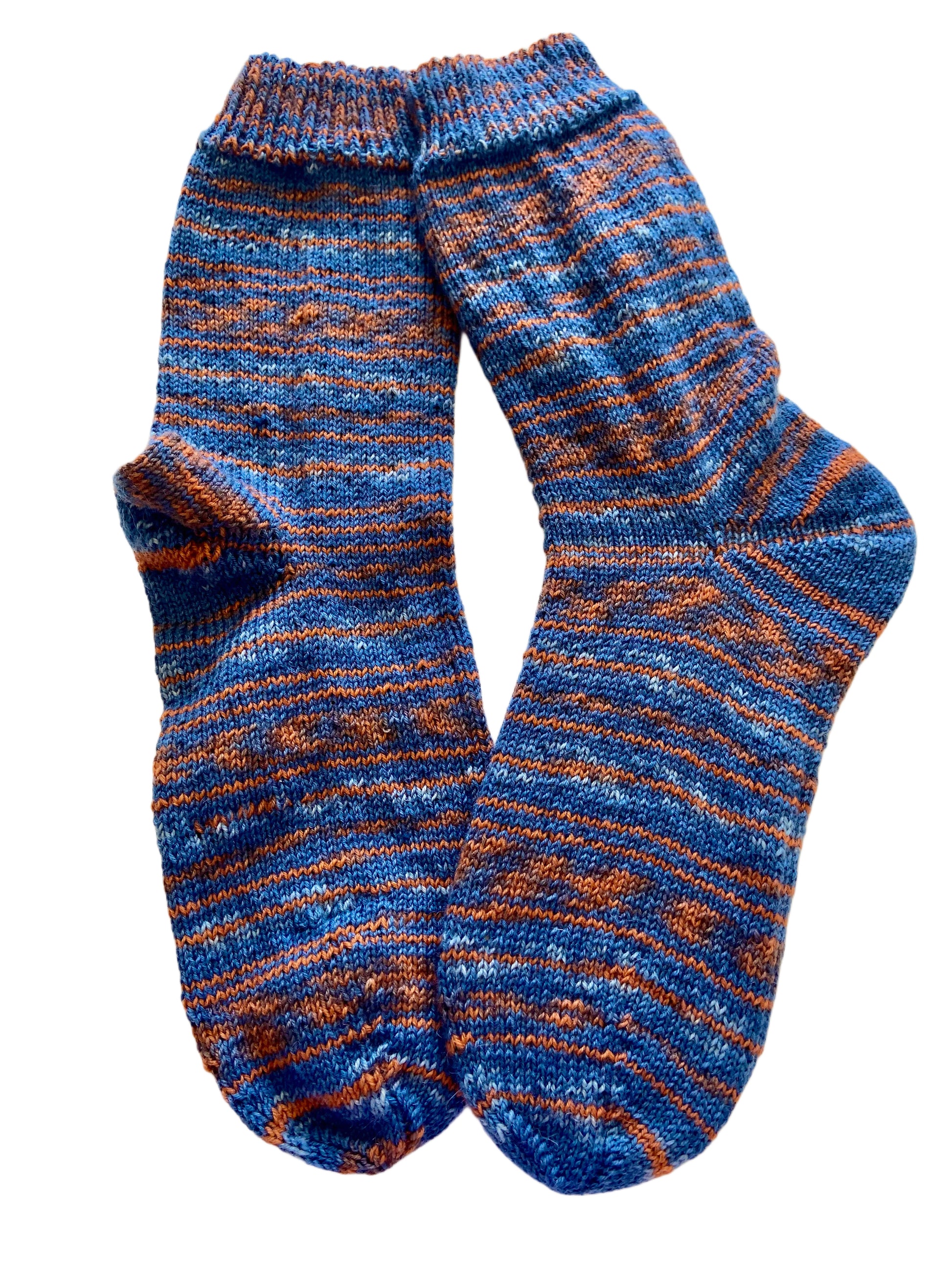 Handgestrickte Socken, Gr. 43/44