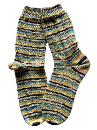 Handgestrickte Socken, Gr. 44/45