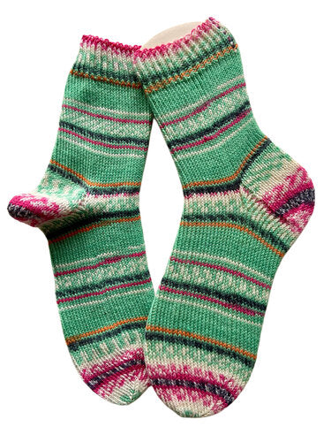 Handgestrickte Socken, Gr. 39/40