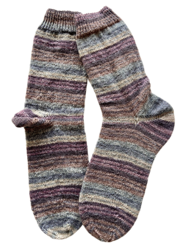 Handgestrickte Socken, Gr. 47/48