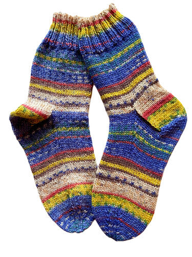 Handgestrickte Socken, Gr. 37/38