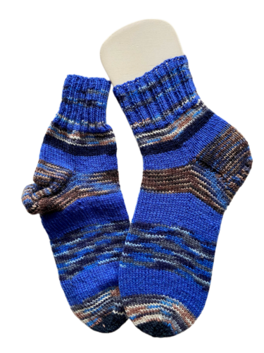 Handgestrickte Socken, Gr. 38/39