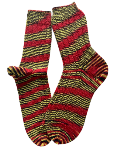 Handgestrickte Socken, Gr. 39/40