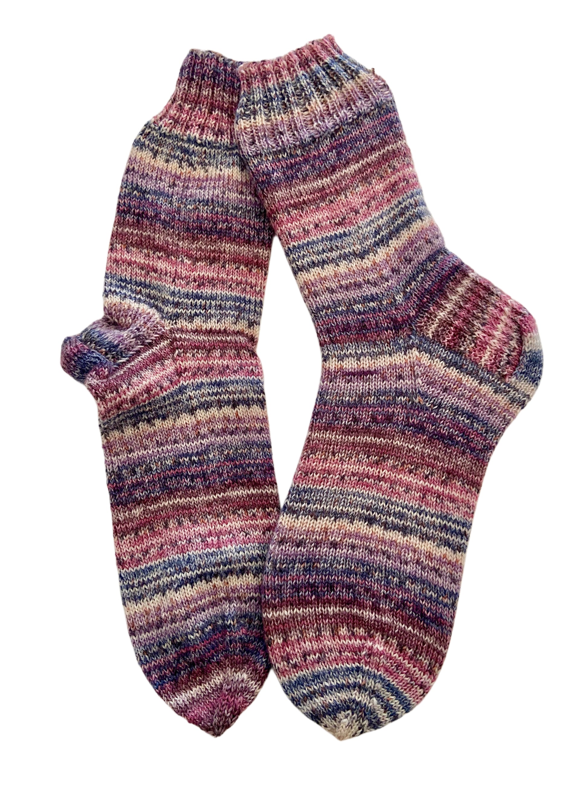 Handgestrickte Socken, Gr. 41/42