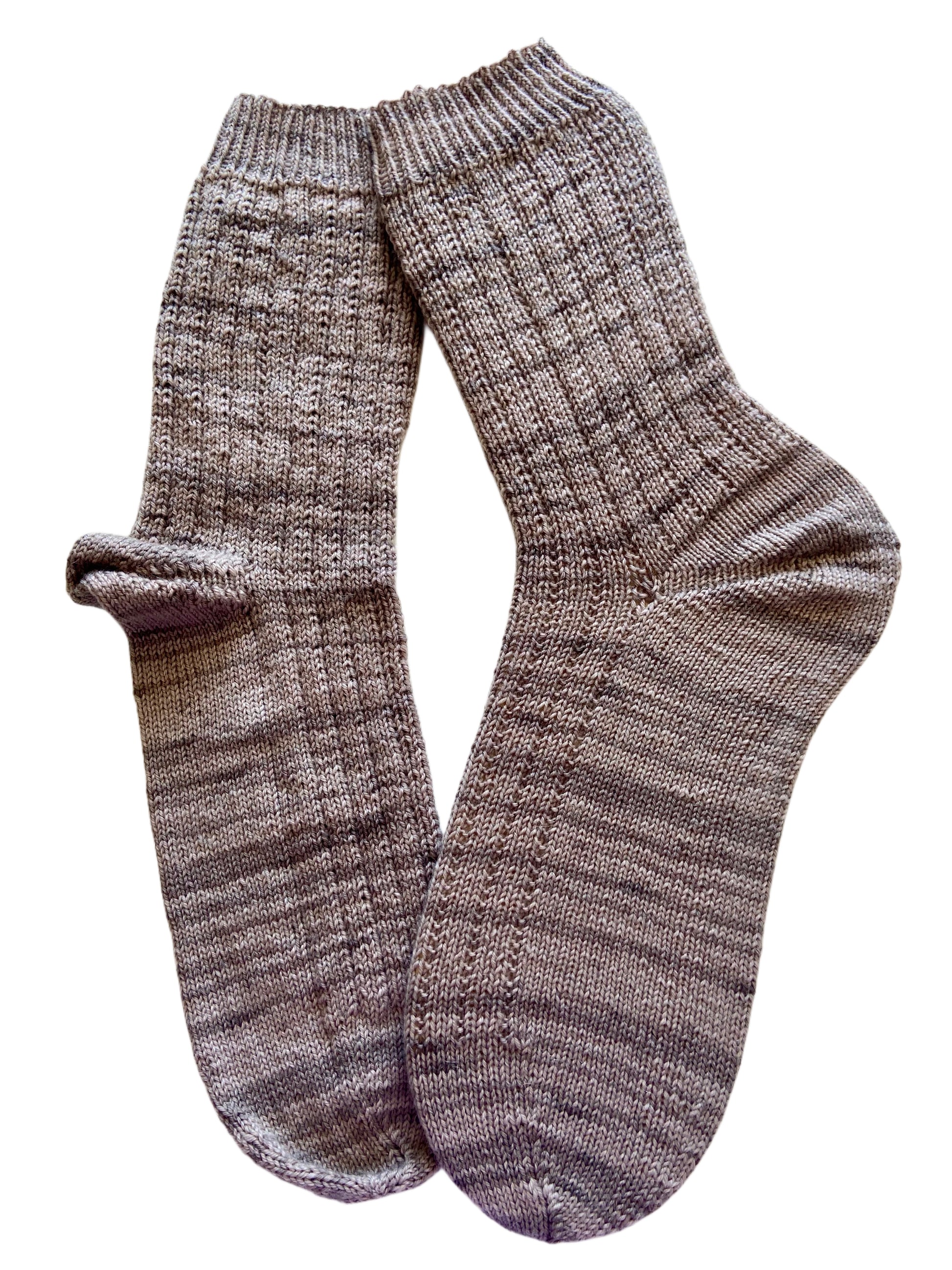 Handgestrickte Socken mit KASCHMIR, Gr. 46/47