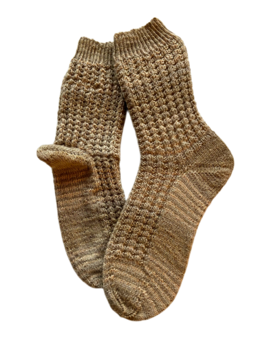 Handgestrickte Socken, Gr. 44/45