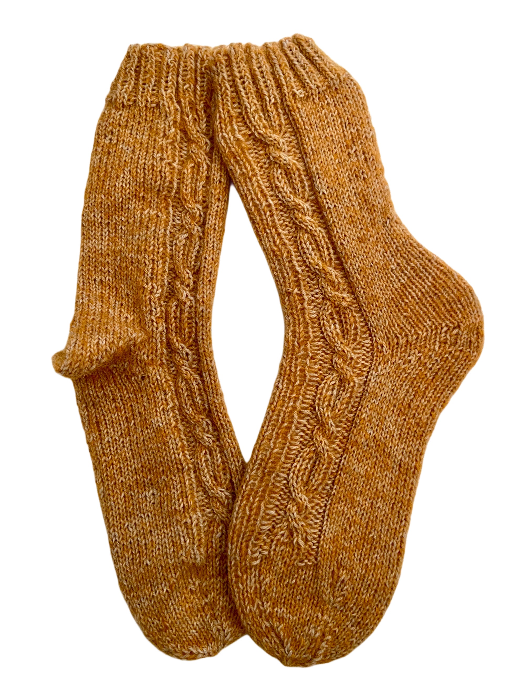 Handgestrickte Socken mit ALPAKA, Gr. 39/40