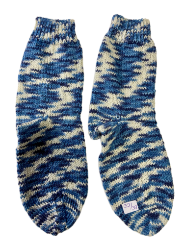 Handgestrickte Socken für Kinder, Gr. 32/33