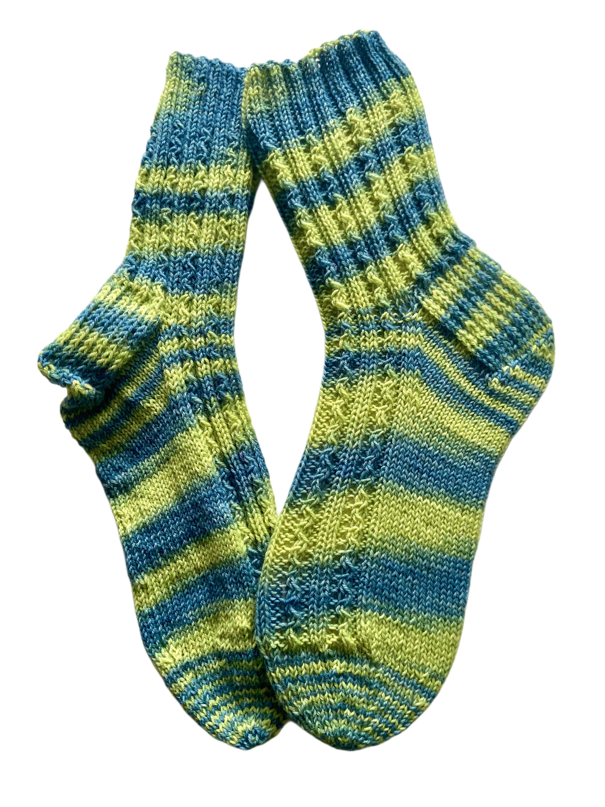 Handgestrickte Socken, Gr. 39/40