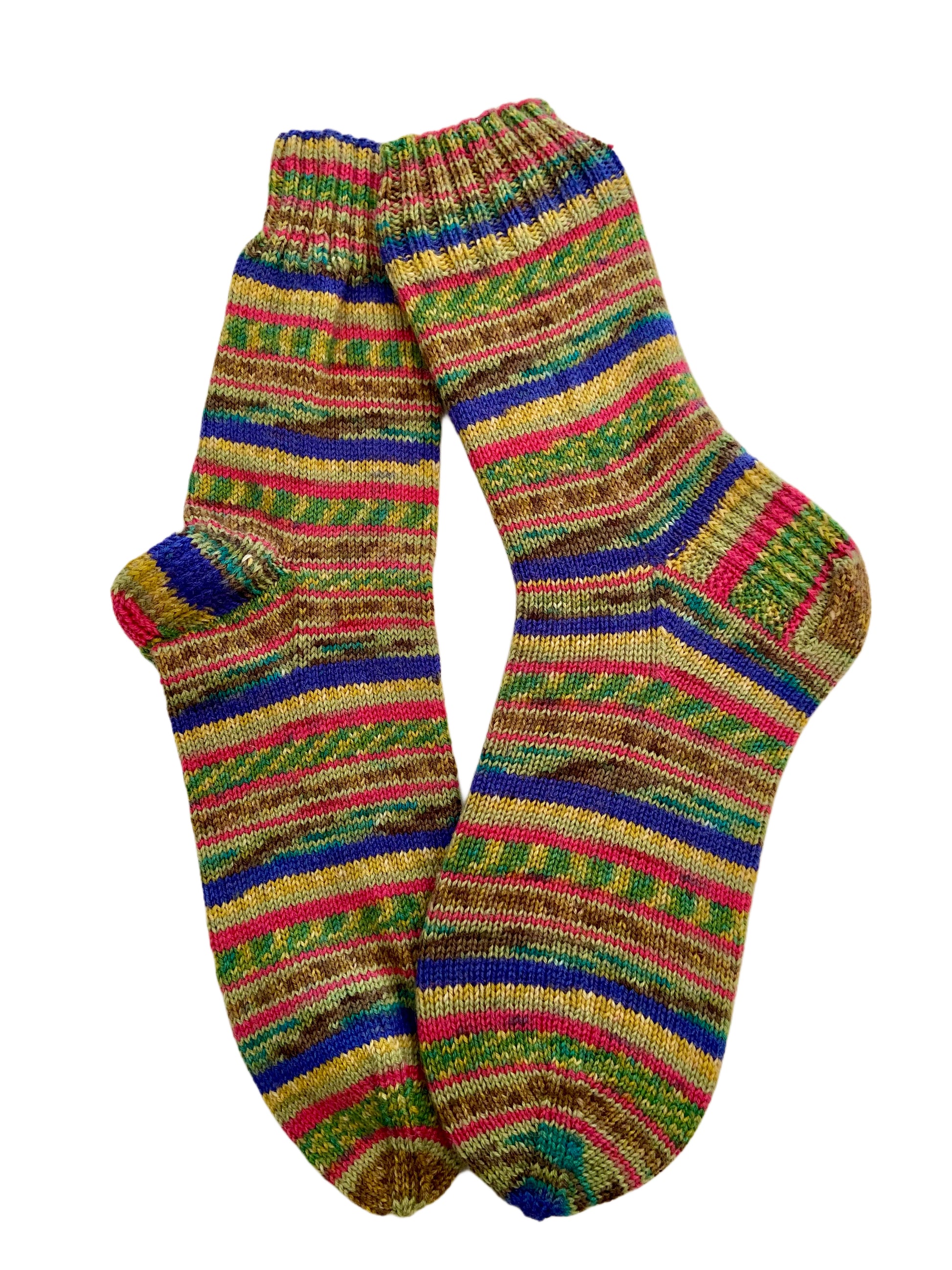 Handgestrickte Socken, Gr. 41/42