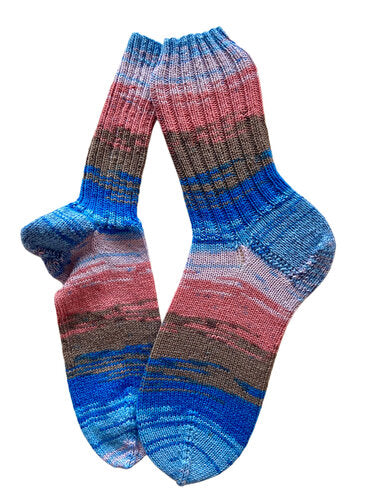 Handgestrickte Socken, Gr. 46/47