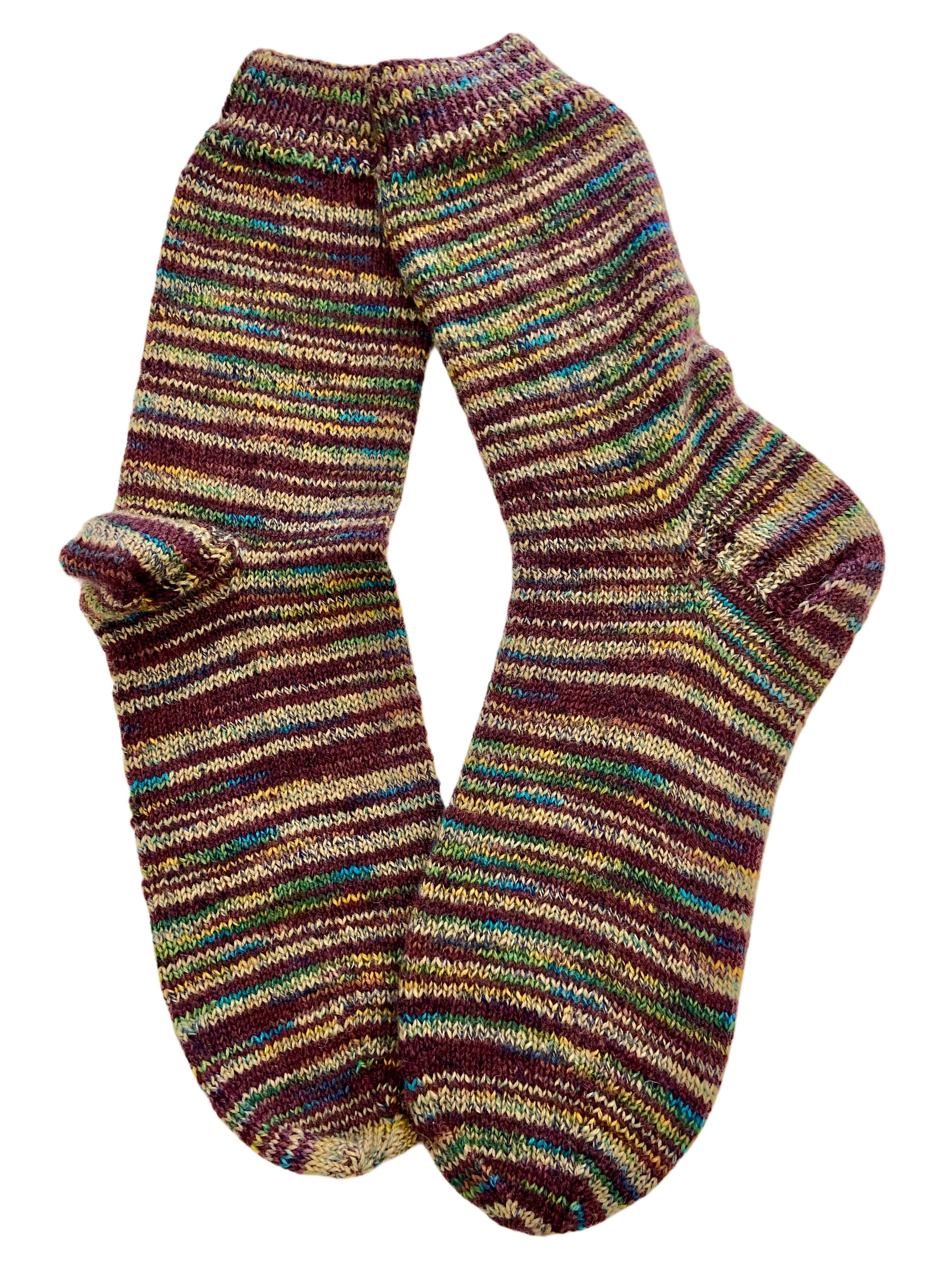 Handgestrickte Socken, Gr. 44/45