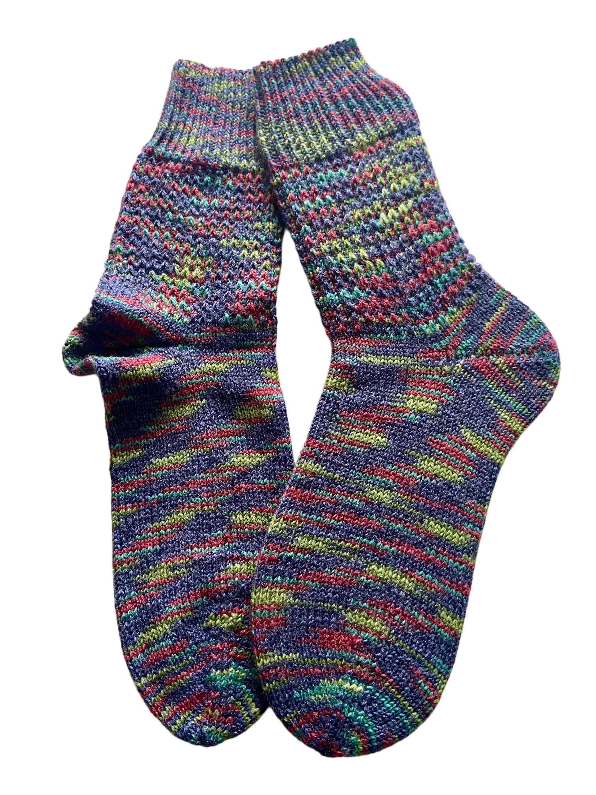 Handgestrickte Socken, Gr. 41/42