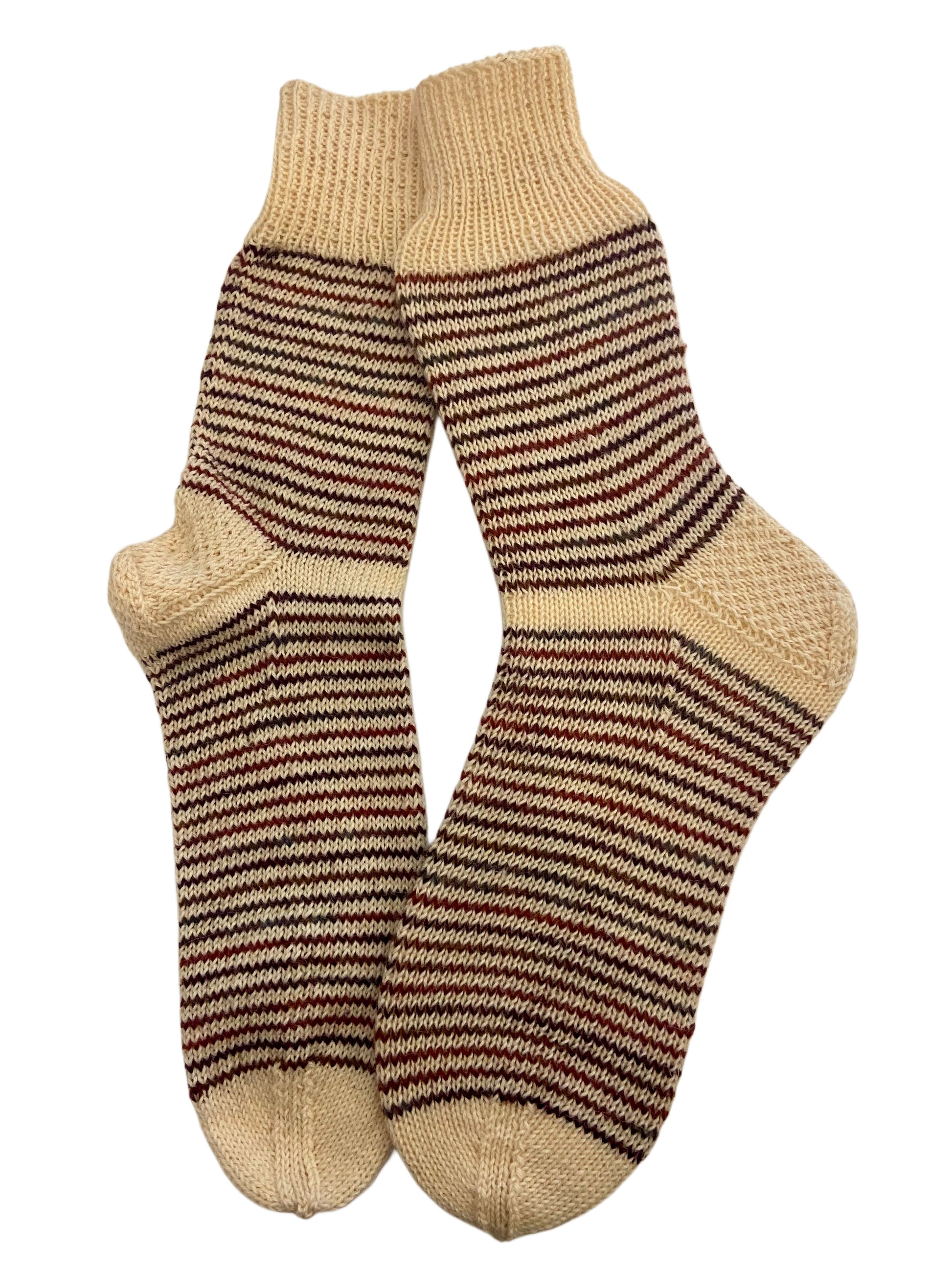 Handgestrickte Socken, Gr. 39/40