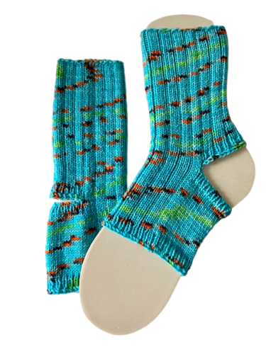 Handgestrickte Yogasocken, Gr. 38/39