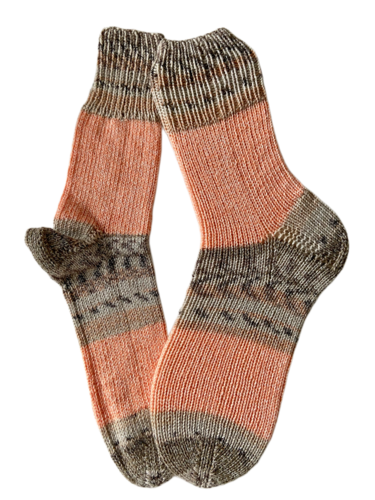Handgestrickte Socken, Gr. 41/42