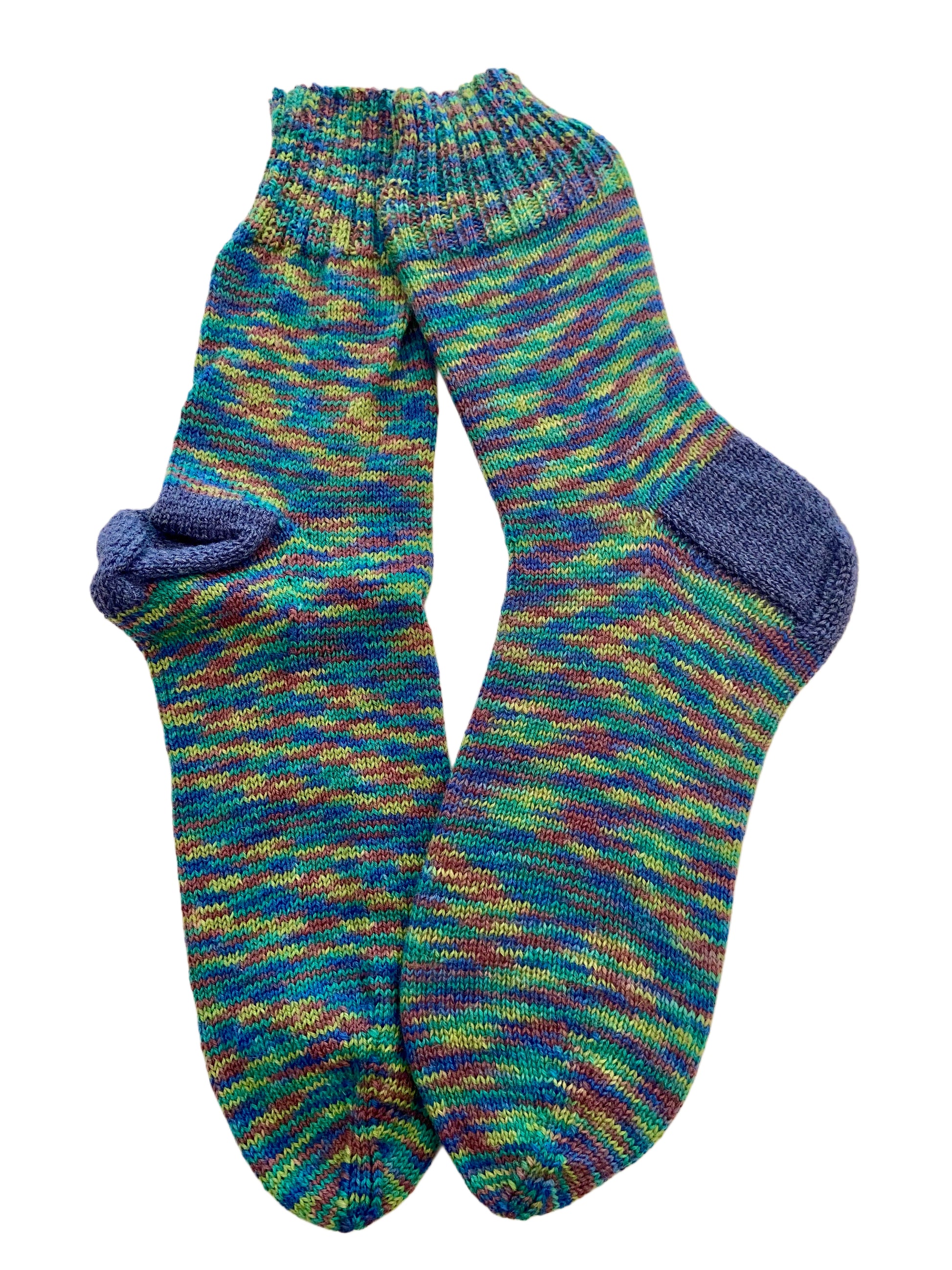 Handgestrickte Socken, Gr. 48/49
