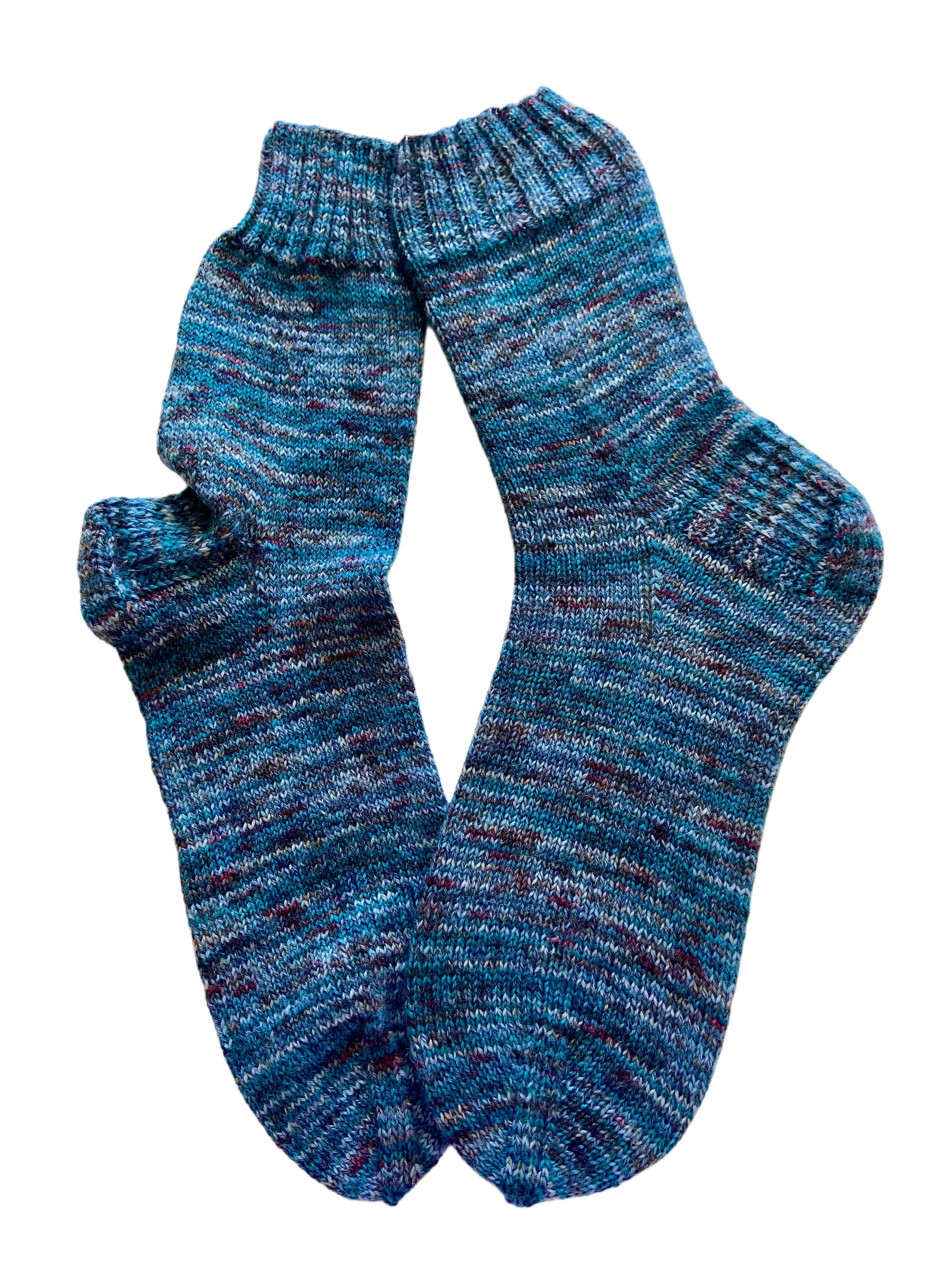 Handgestrickte Socken, Gr. 42/43