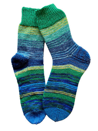 Handgestrickte Socken, Gr. 37/38