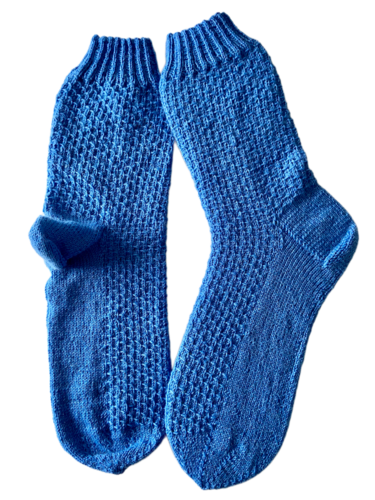Handgestrickte Socken, Gr. 44/45