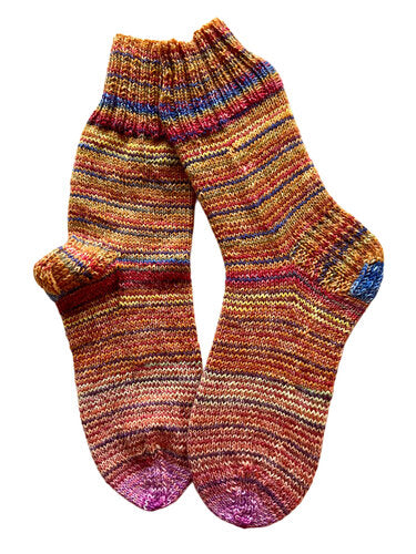Handgestrickte Socken, Gr. 38/39