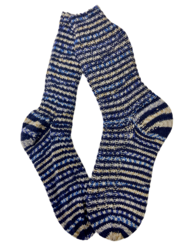 Handgestrickte Socken, Gr. 38/39
