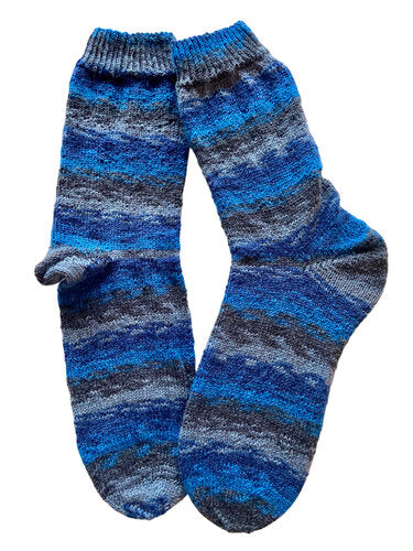 Handgestrickte Socken, Gr. 47/48