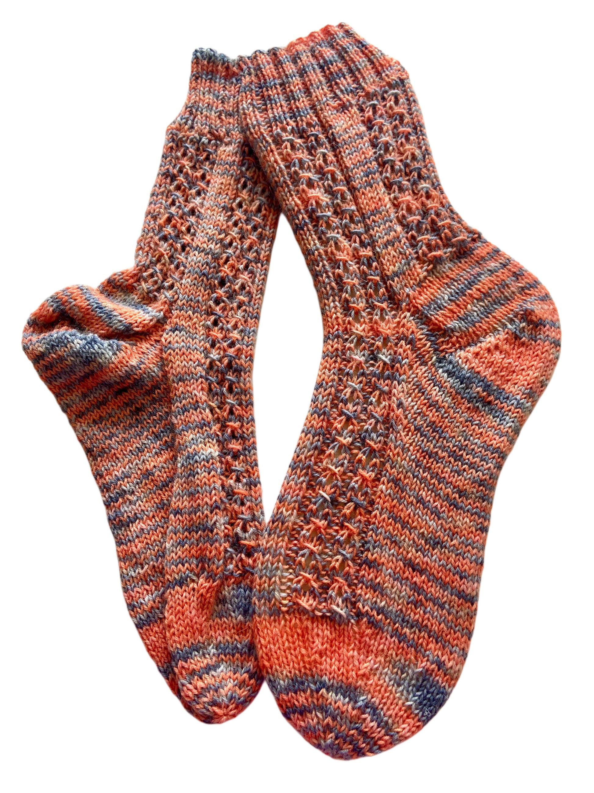 Handgestrickte Socken, Gr. 39/40