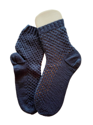 Handgestrickte Socken, Gr. 38/39