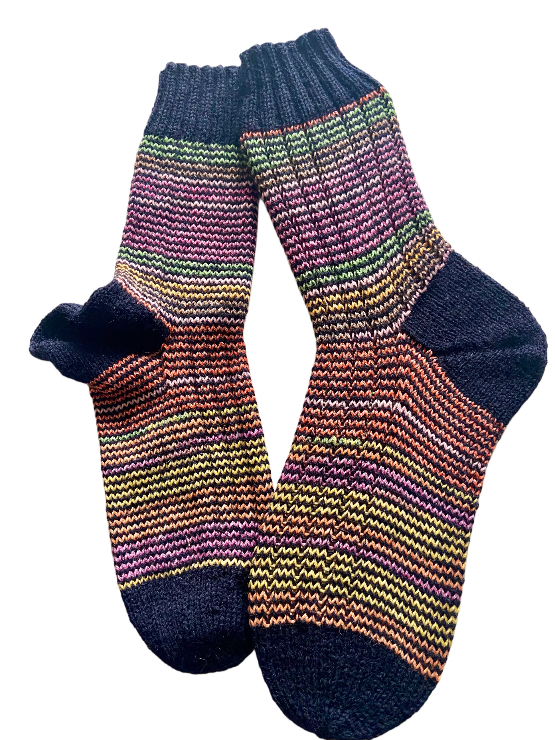 Handgestrickte Socken, Gr. 40/41