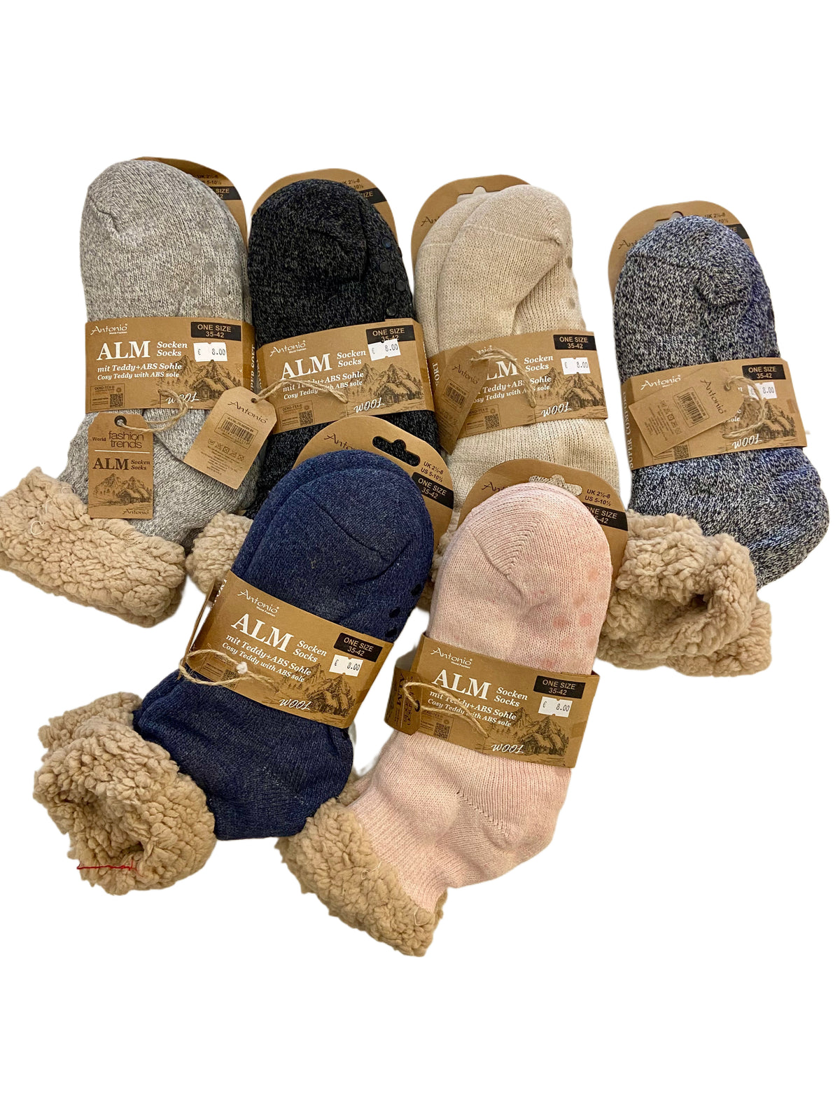 Almsocken mit Teddy und ABS, ONE SIZE Damen
