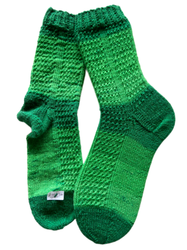 Handgestrickte Socken mit KASCHMIR, Gr. 40/41