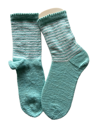 Handgestrickte Socken, Gr. 40/41