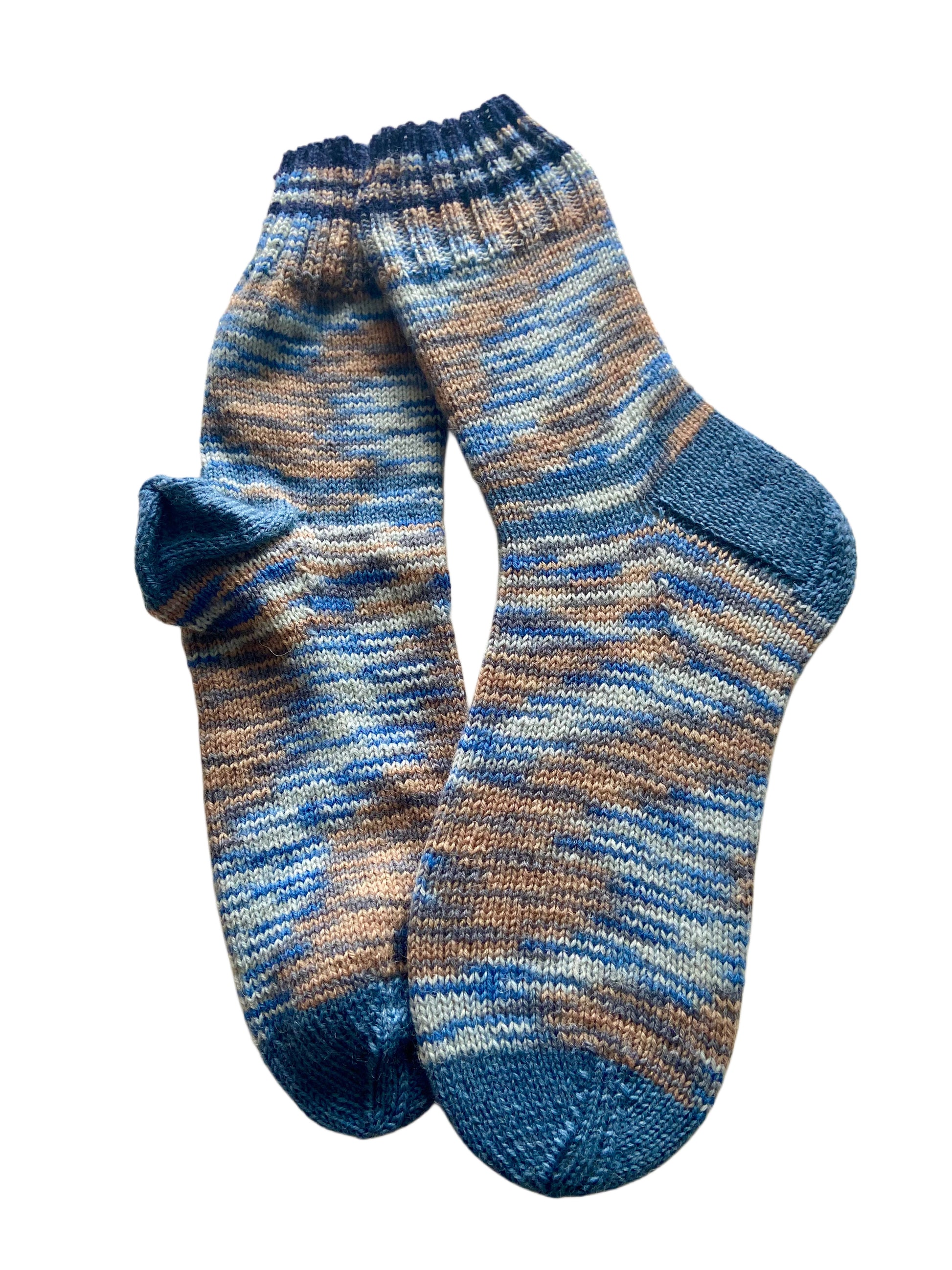 Handgestrickte Socken, Gr. 41/42