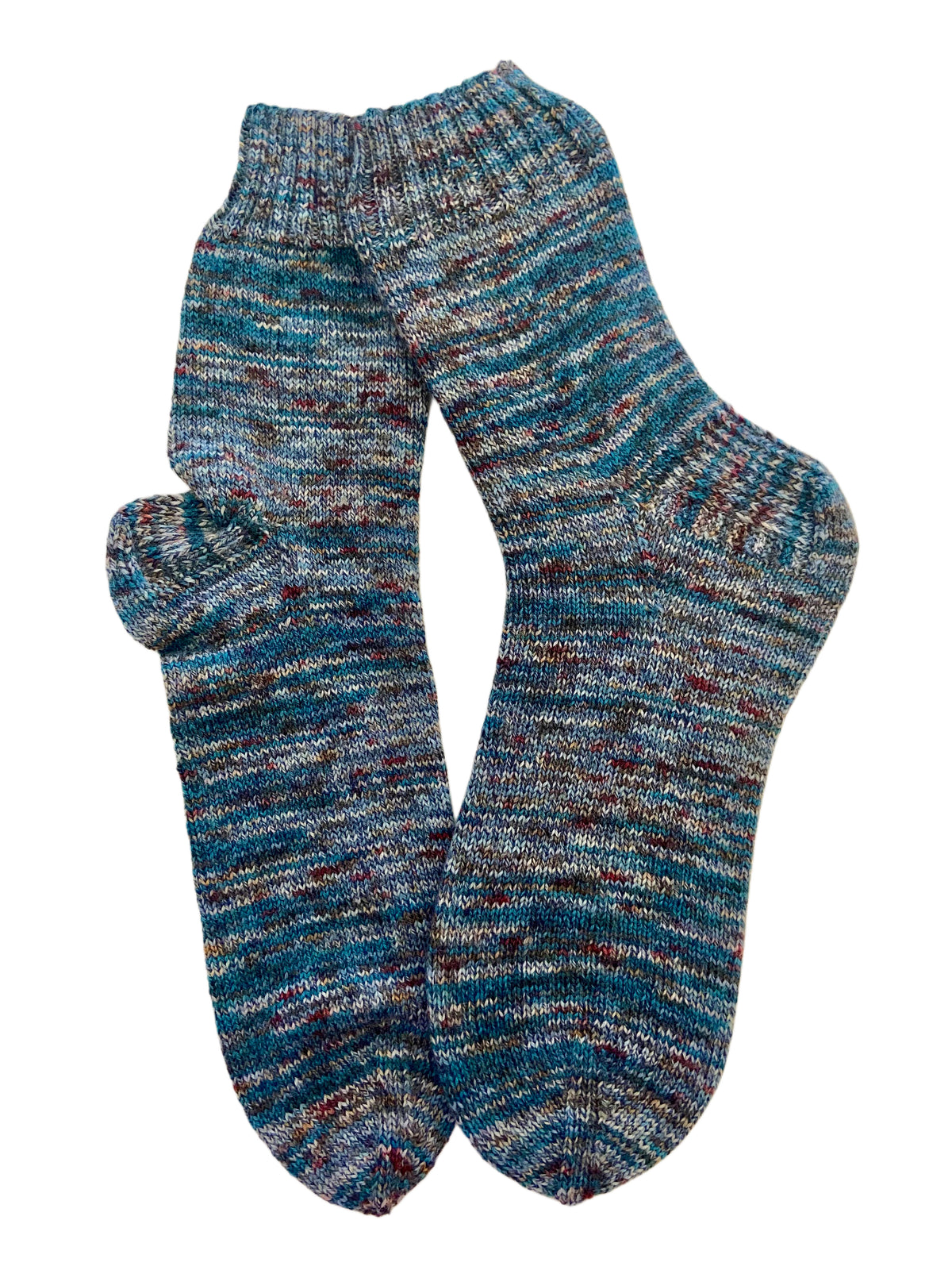 Handgestrickte Socken, Gr. 45/46