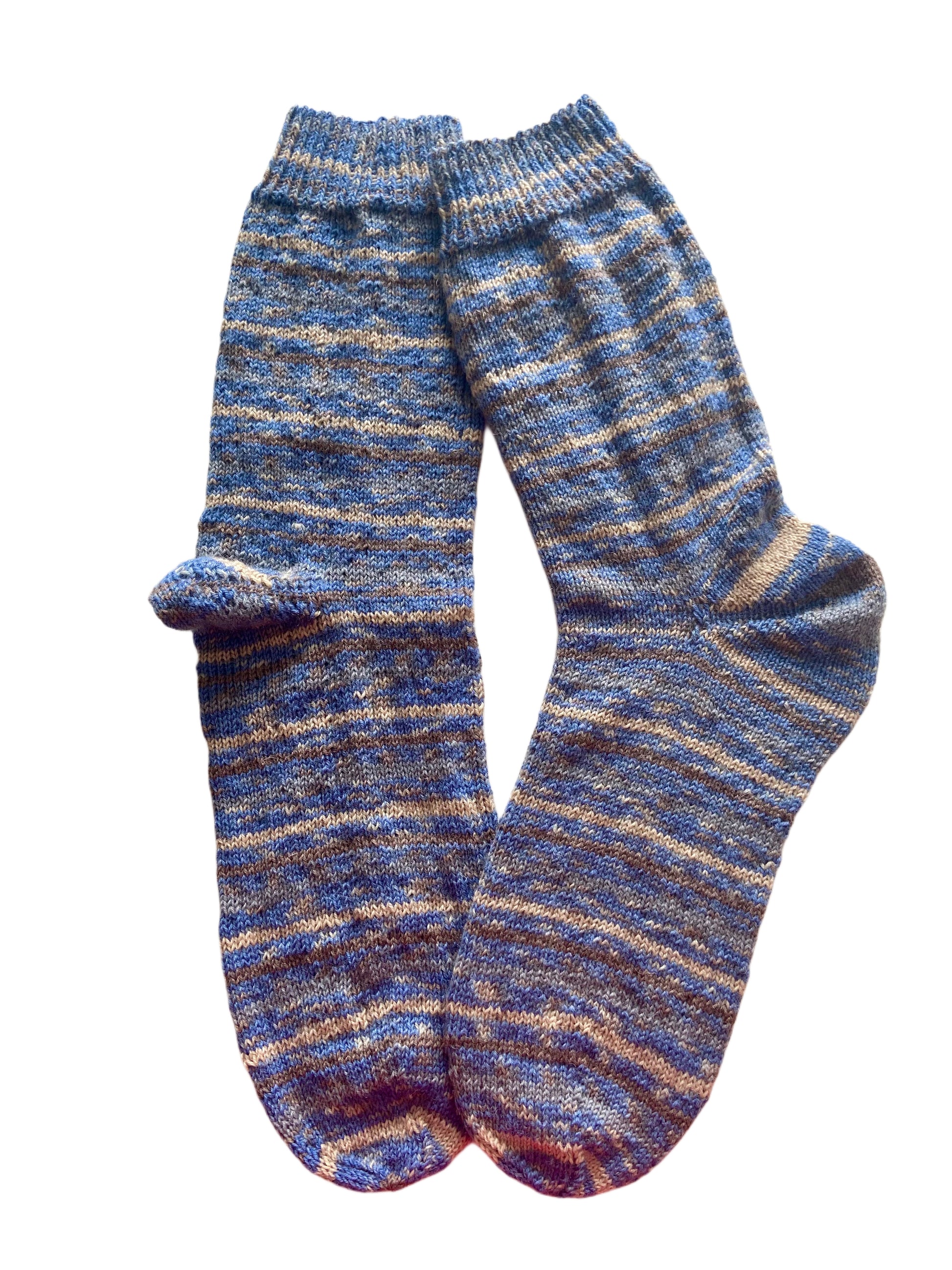 Handgestrickte Socken, Gr. 49/50