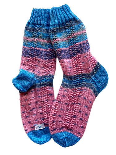 Handgestrickte Socken, Gr. 37/38
