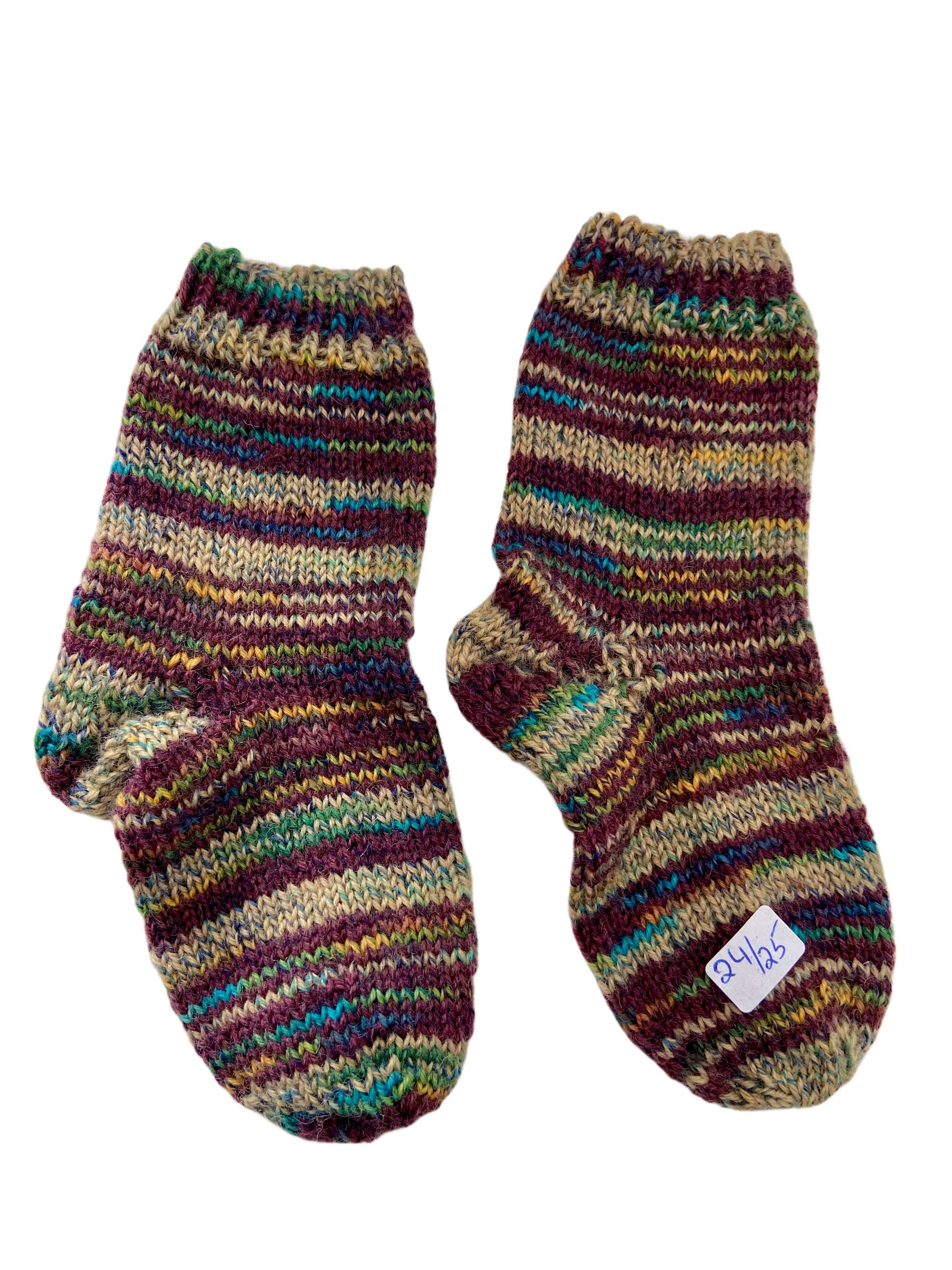 Handgestrickte Socken für Kinder, Gr. 24/25