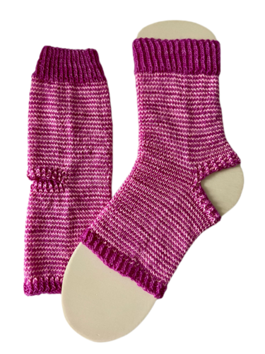 Handgestrickte Yogasocken, Gr. 39/40