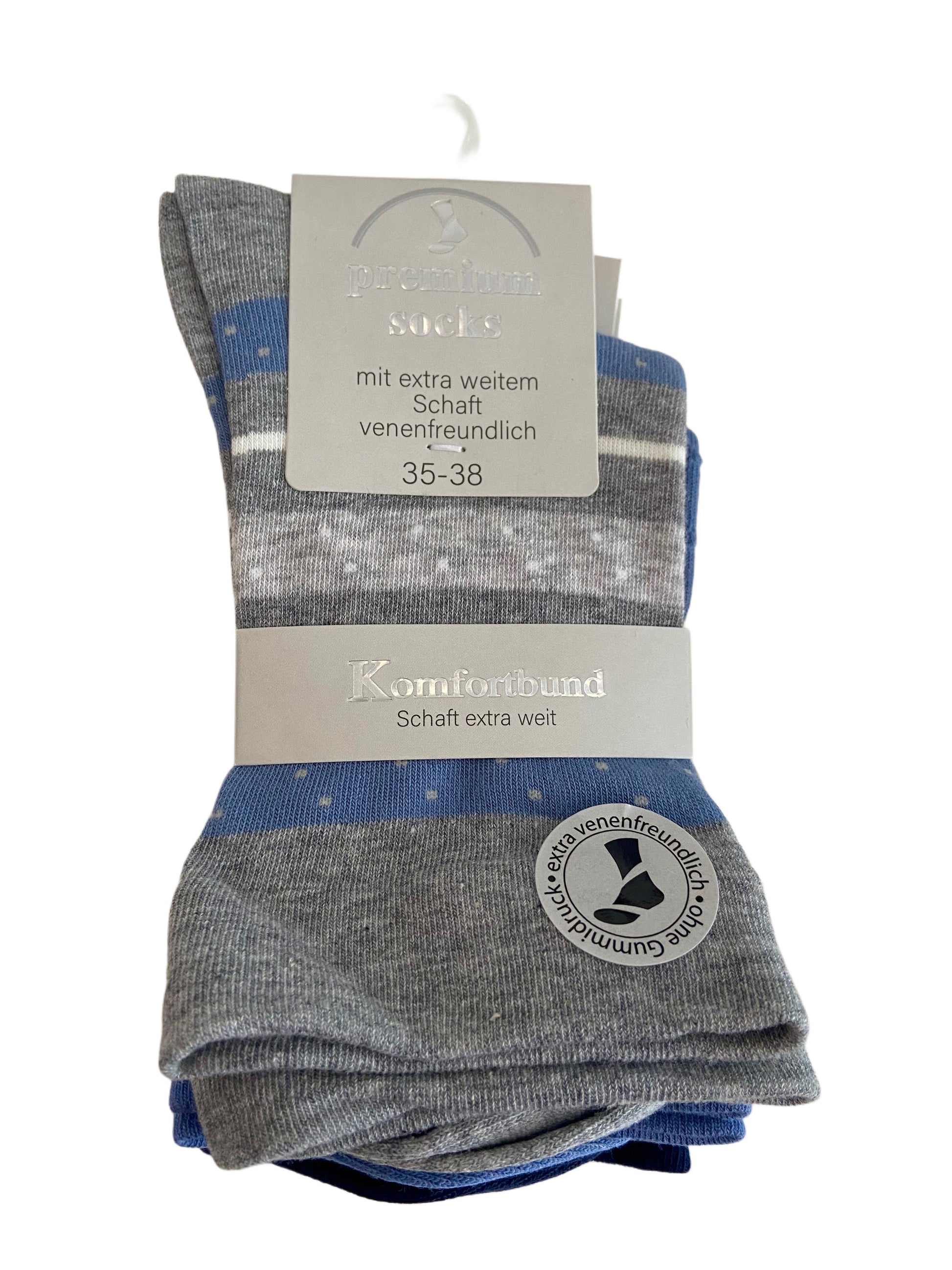 Gesundheitssocke, ohne Gummi, 3er Pack