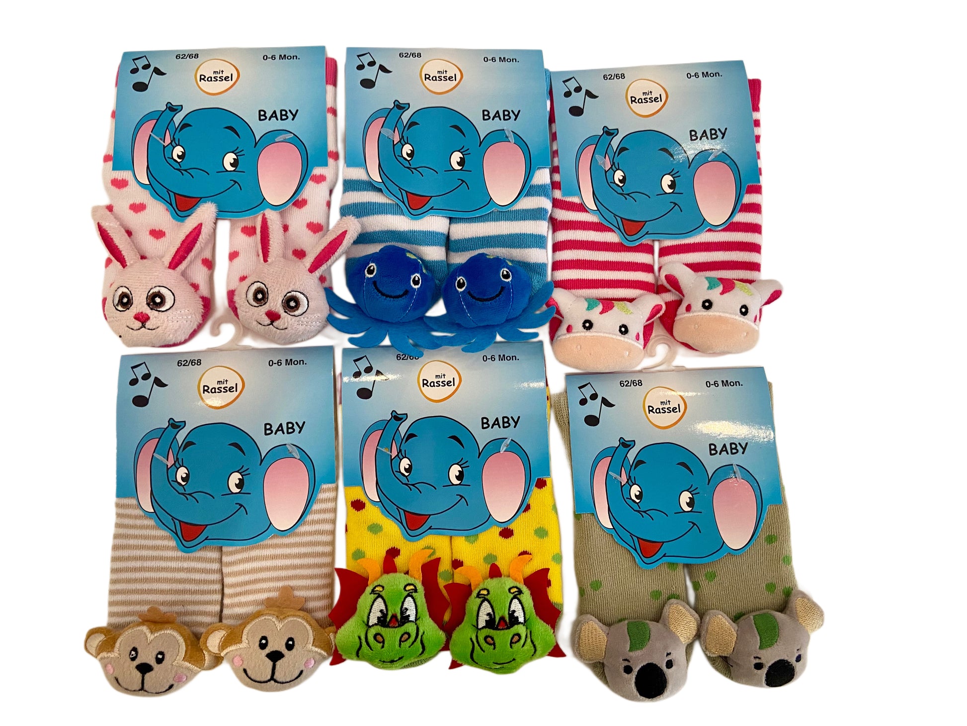 Babysöckchen mit Rassel