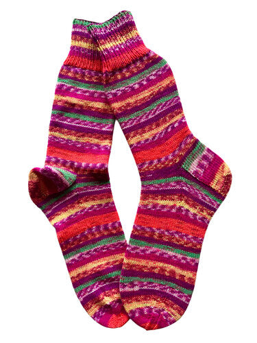 Handgestrickte Socken, Gr. 43/44