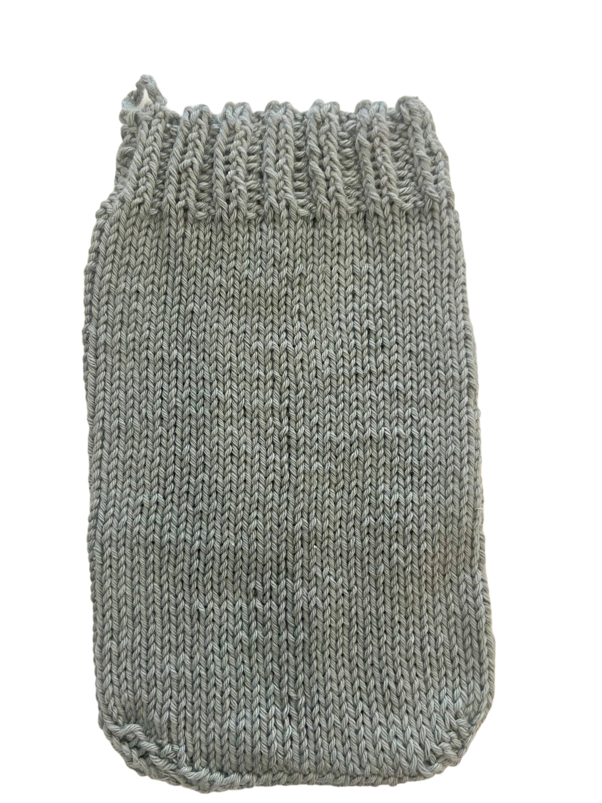 Waschhandschuh, gestrickt, HANDARBEIT