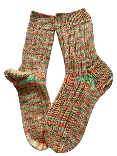 Handgestrickte Socken, Gr. 39/40