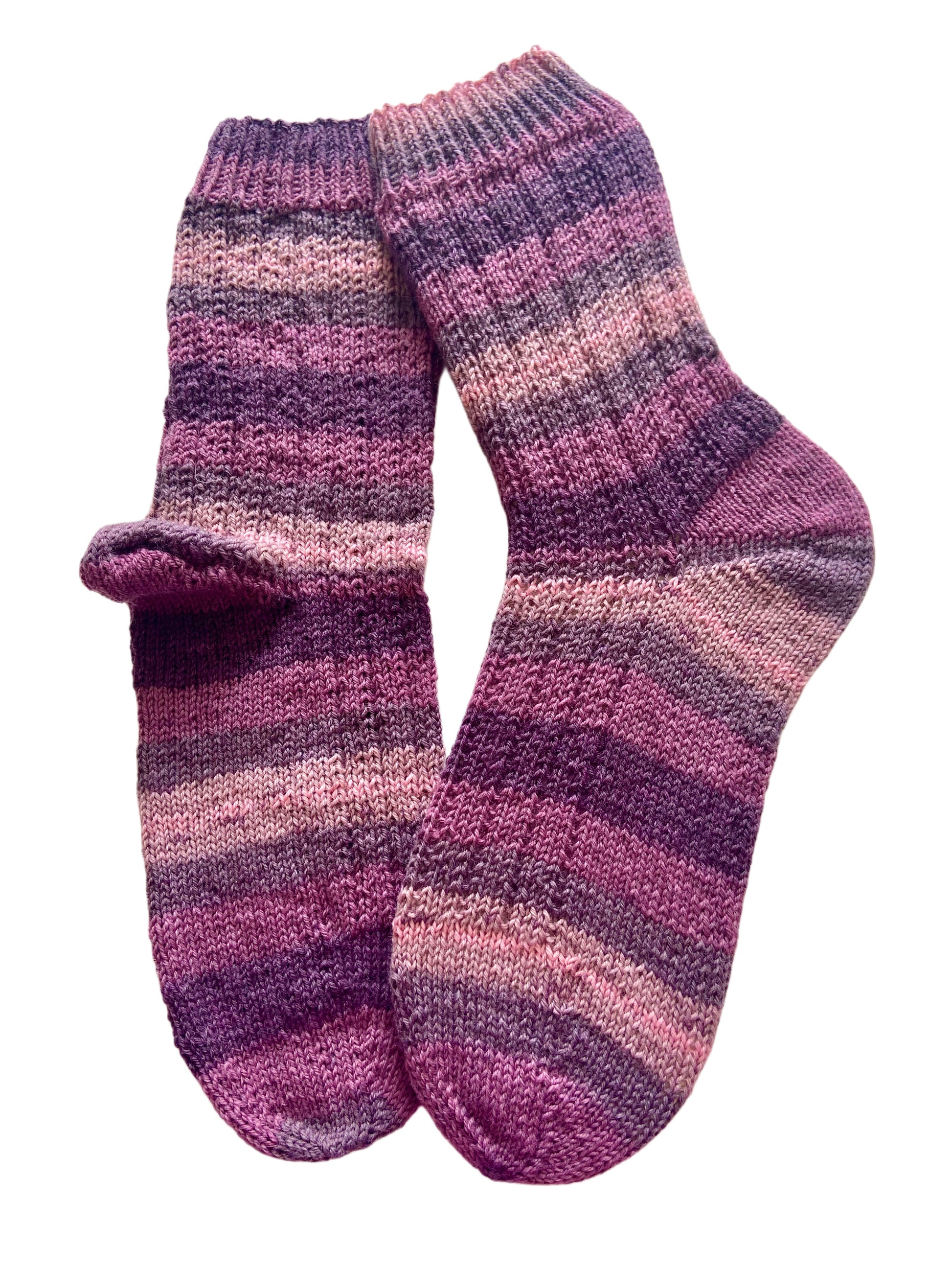Handgestrickte Socken, Gr. 39/40