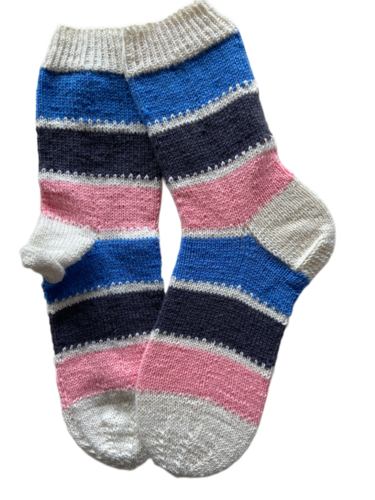 Handgestrickte Socken, Gr. 40/41