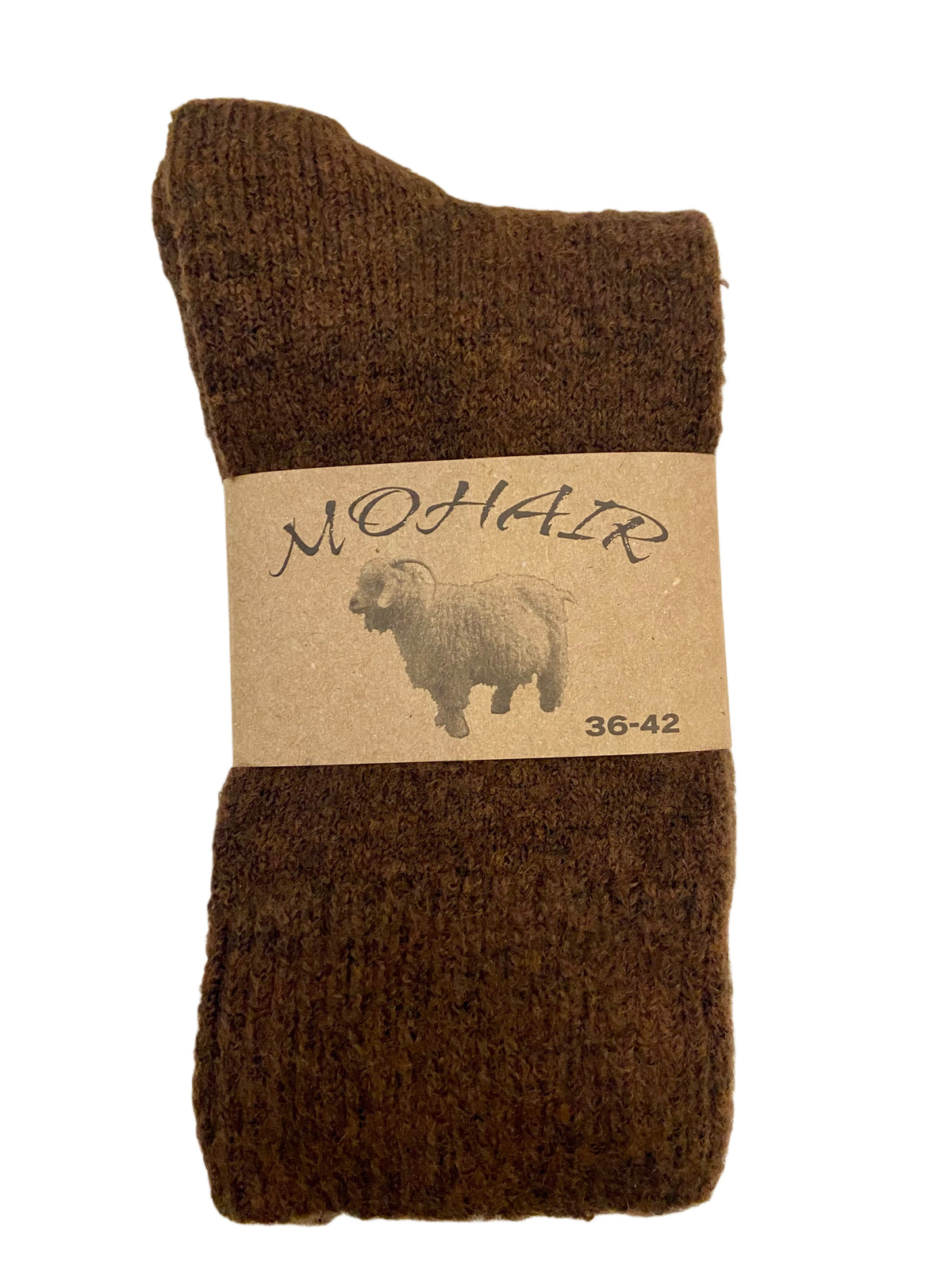 Damensocken Mohair natur, One Size (Gr. 36-42)