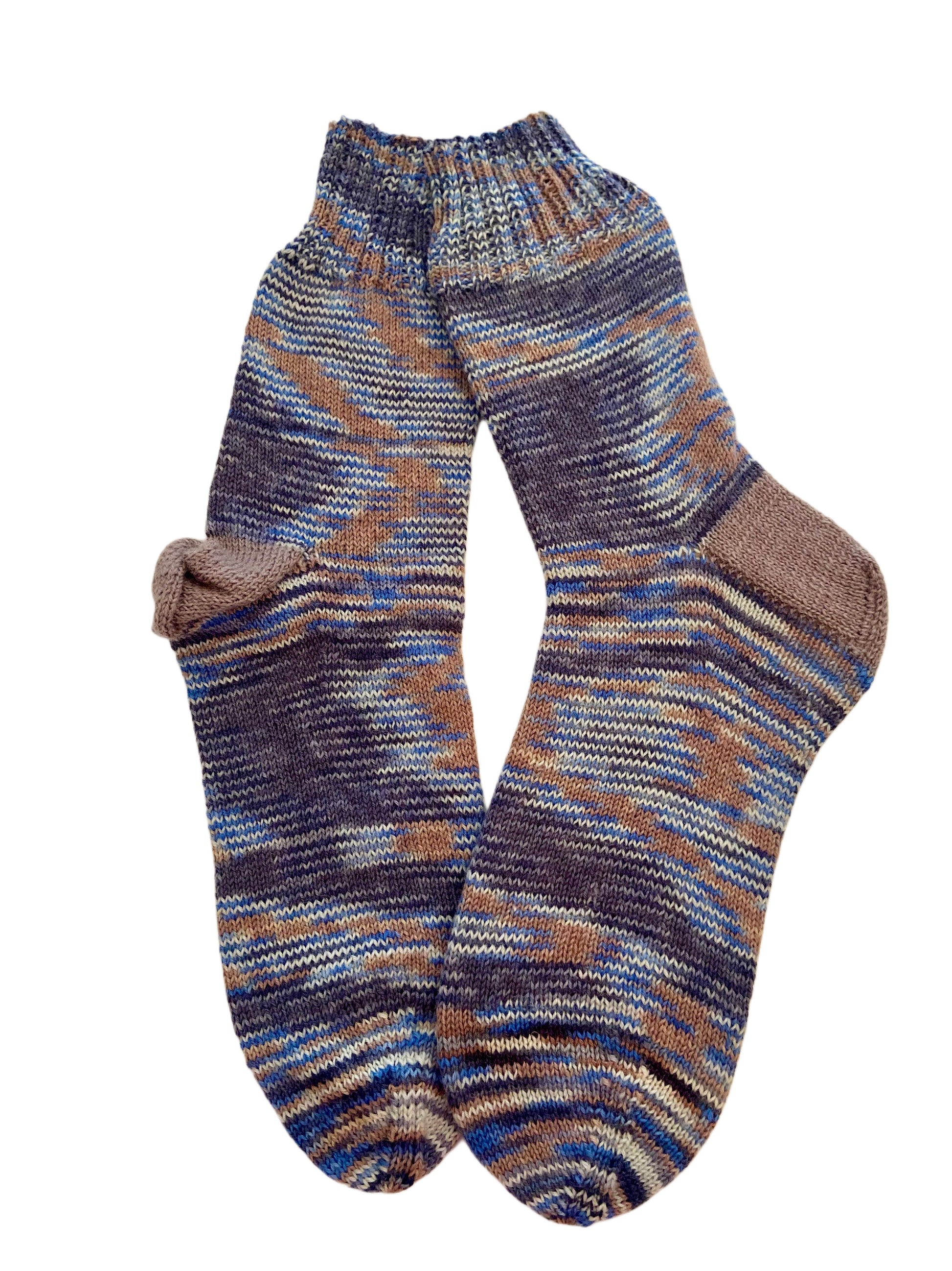 Handgestrickte Socken, Gr. 46/47