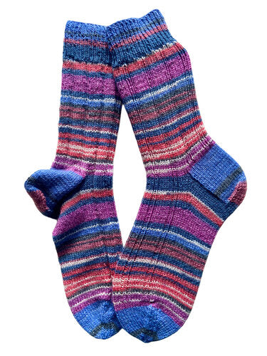 Handgestrickte Socken, Gr. 40/41